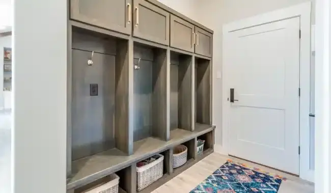 Mudroom Design: Functional and stylish spaces for organized entryway solutions.