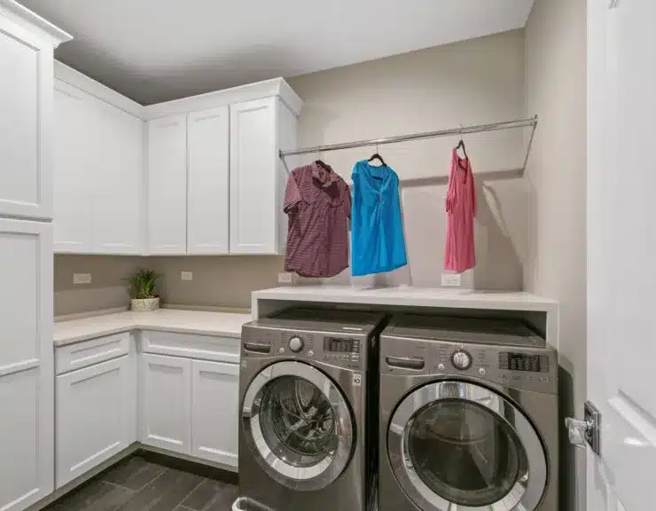 custom laundry room storage solution in metro chicago