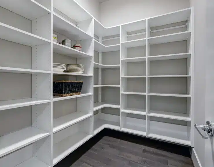 empty kitchen pantry storage