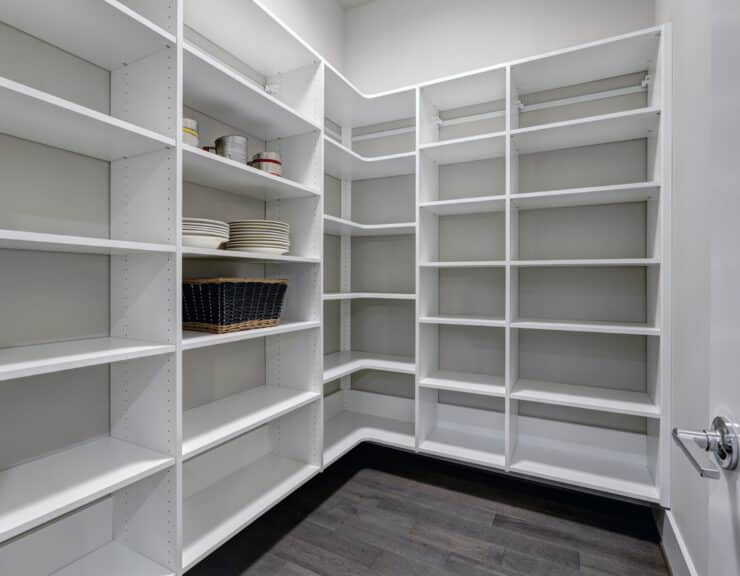 White kitchen pantry cabinets