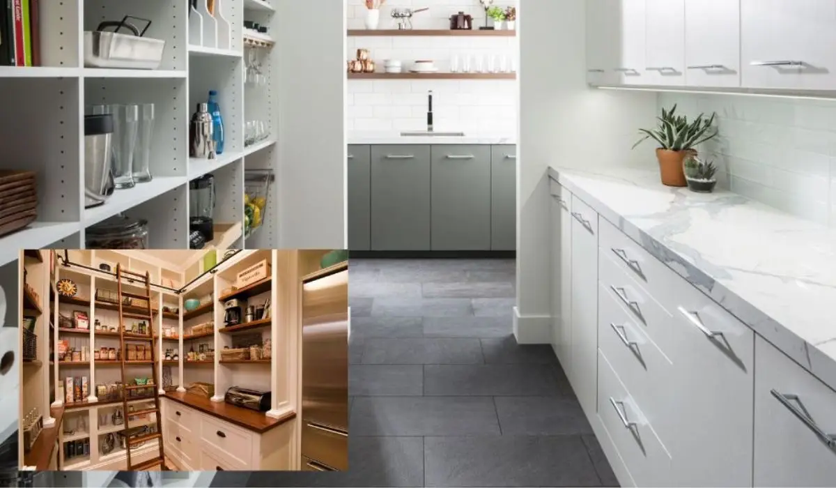 sample kitchen pantry storage and kitchen cabinets