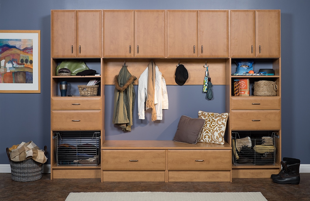 Custom Mudroom Cabinets | Complete Closet Design - Shorewood, Illinois